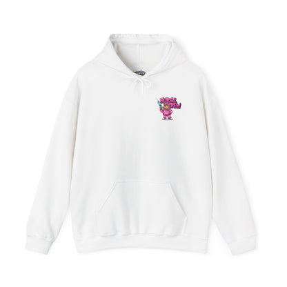 Nurse Crew Hoodie — Cute Teddy Nurse with Syringe Graphic