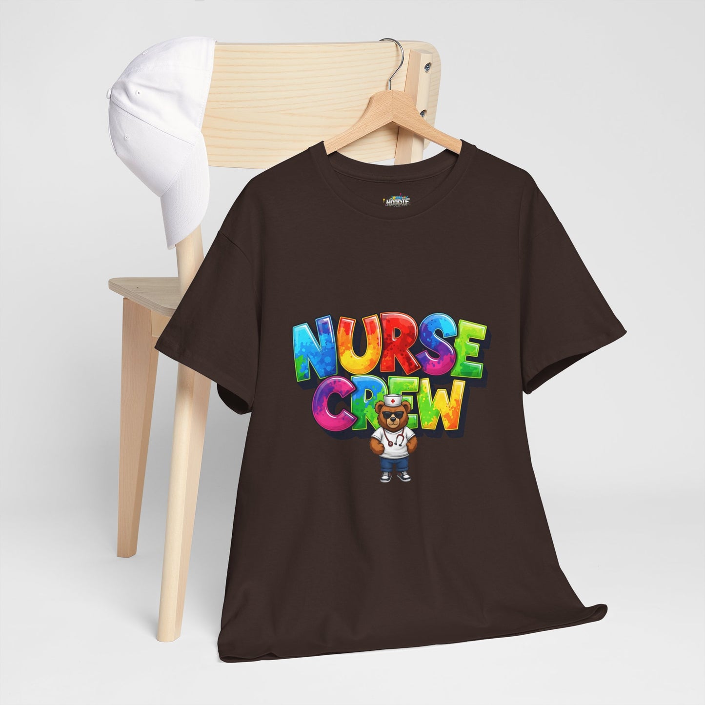 Nurse Crew Graphic Tee — Colorful Cartoon Nurse Appreciation Shirt