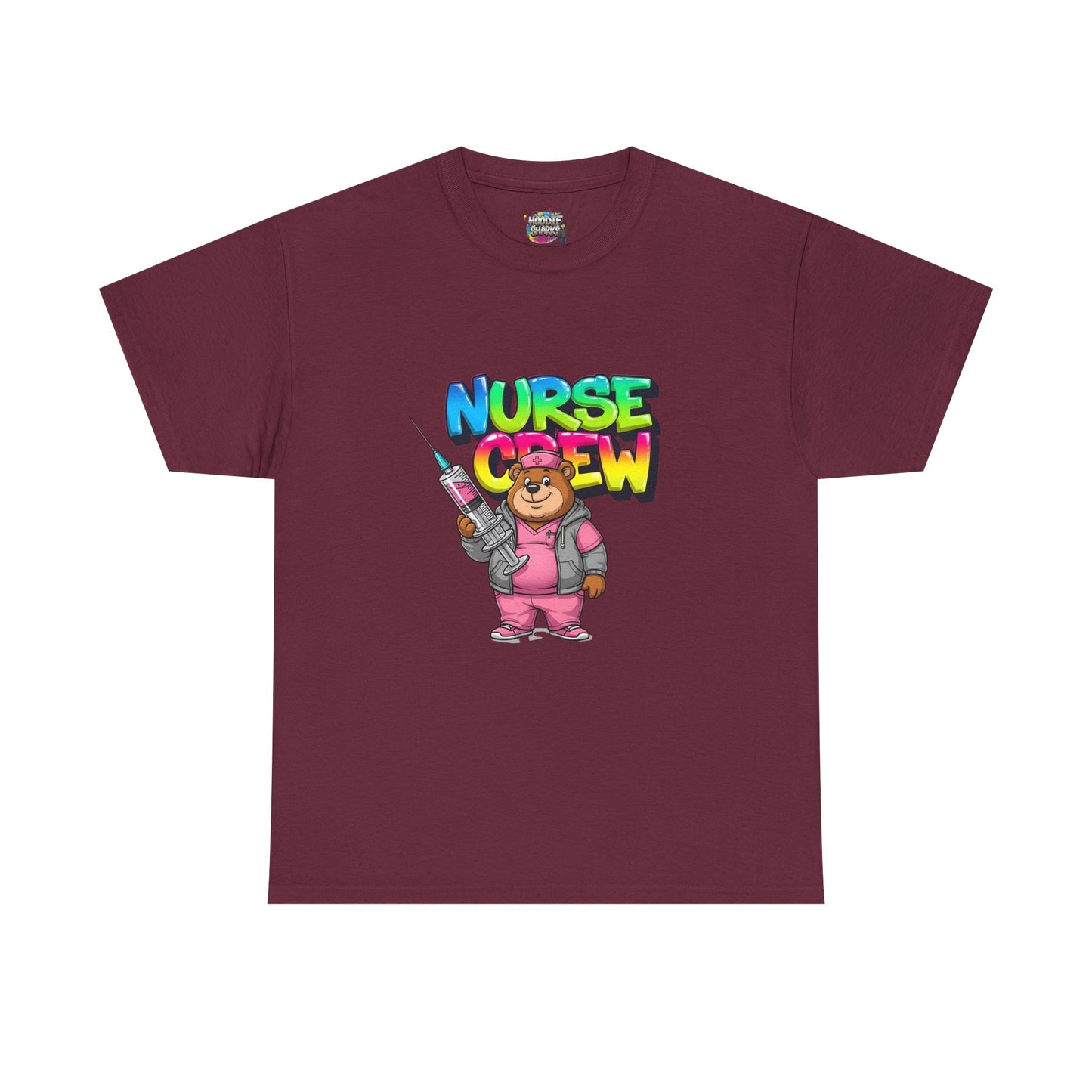Nurse Crew T-Shirt — Cute Cartoon Nurse Bear Graphic Tee