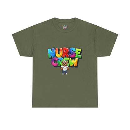 Nurse Crew Graphic Tee — Colorful Cartoon Nurse Appreciation Shirt
