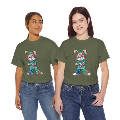 Easter Street Bunny T‑Shirt — Cool Graphic Bunny with "Always Be Kind" Tee