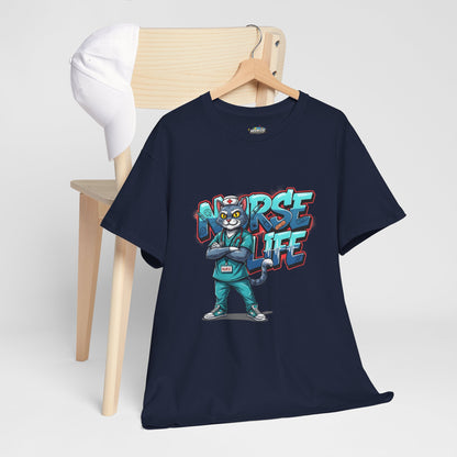 Unisex Nurse Life Graphic Tee — Cool Cartoon Nurse Design