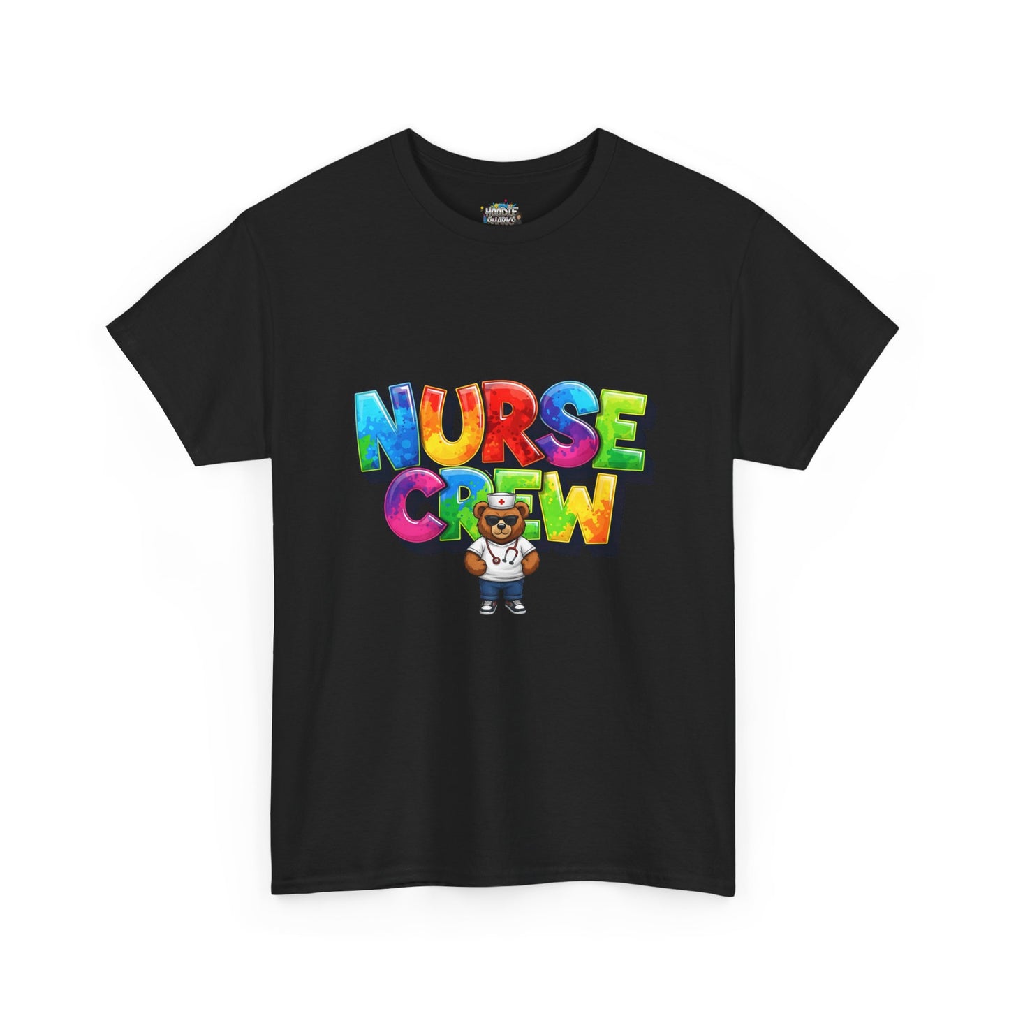 Nurse Crew Graphic Tee — Colorful Cartoon Nurse Appreciation Shirt