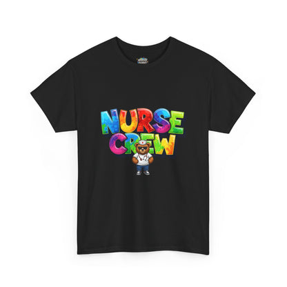 Nurse Crew Graphic Tee — Colorful Cartoon Nurse Appreciation Shirt