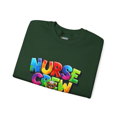 Nurse Crew Sweatshirt — 'NURSE CREW' Graphic Pullover for Healthcare Professionals