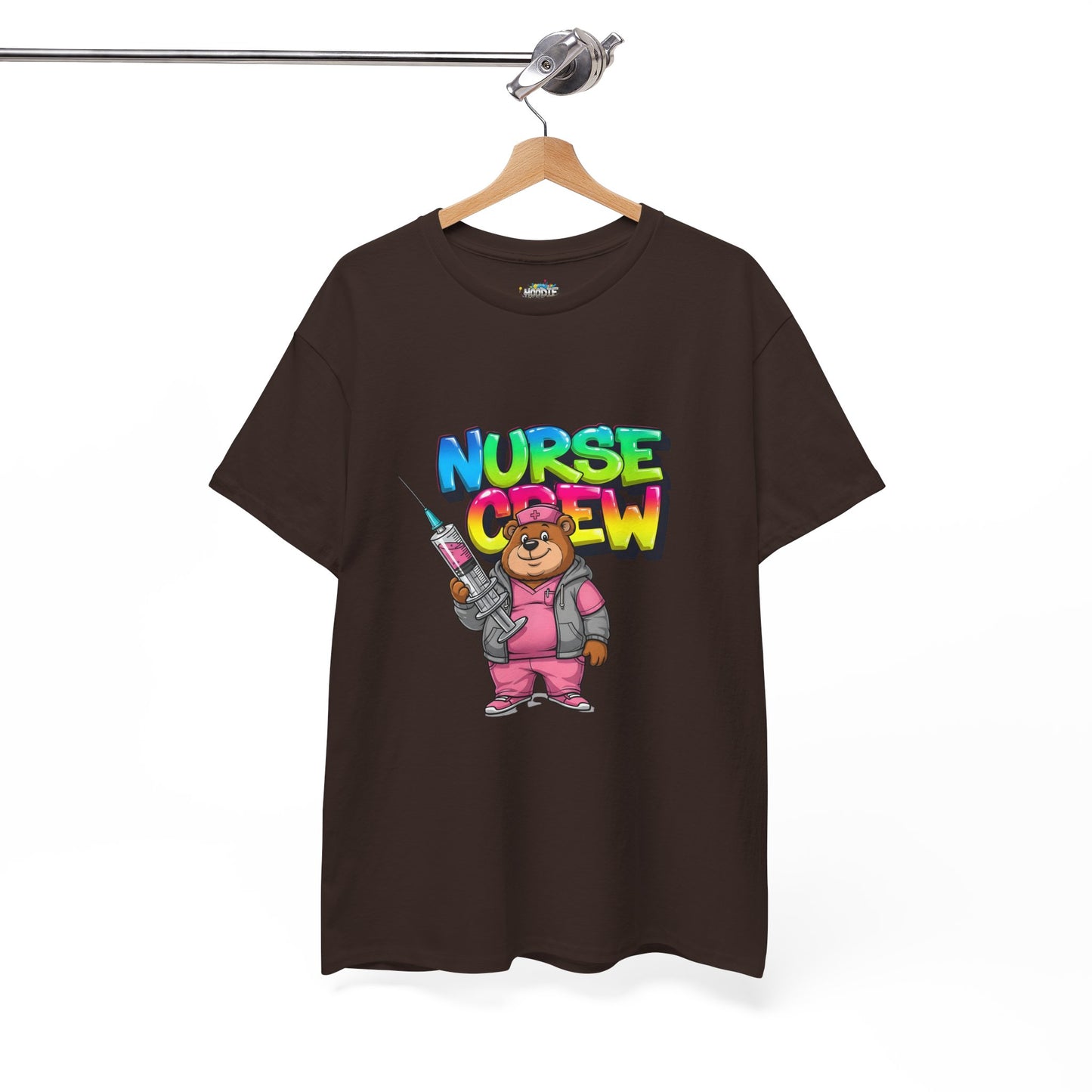 Nurse Crew T-Shirt — Cute Cartoon Nurse Bear Graphic Tee