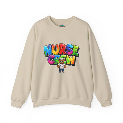Nurse Crew Sweatshirt — 'NURSE CREW' Graphic Pullover for Healthcare Professionals
