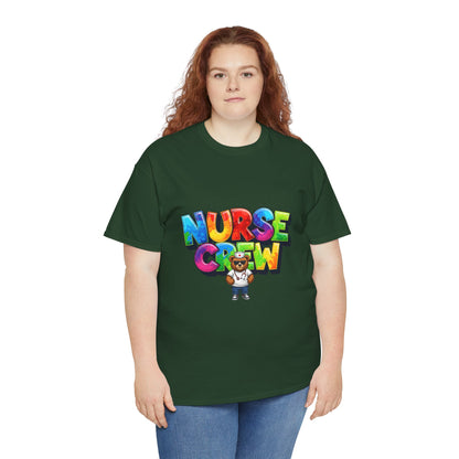 Nurse Crew Graphic Tee — Colorful Cartoon Nurse Appreciation Shirt