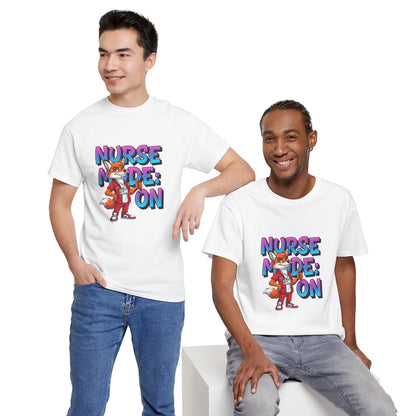 Nurse Mode On T‑Shirt — Cute Fox Nurse Graphic Tee for Nurses & Nursing Students