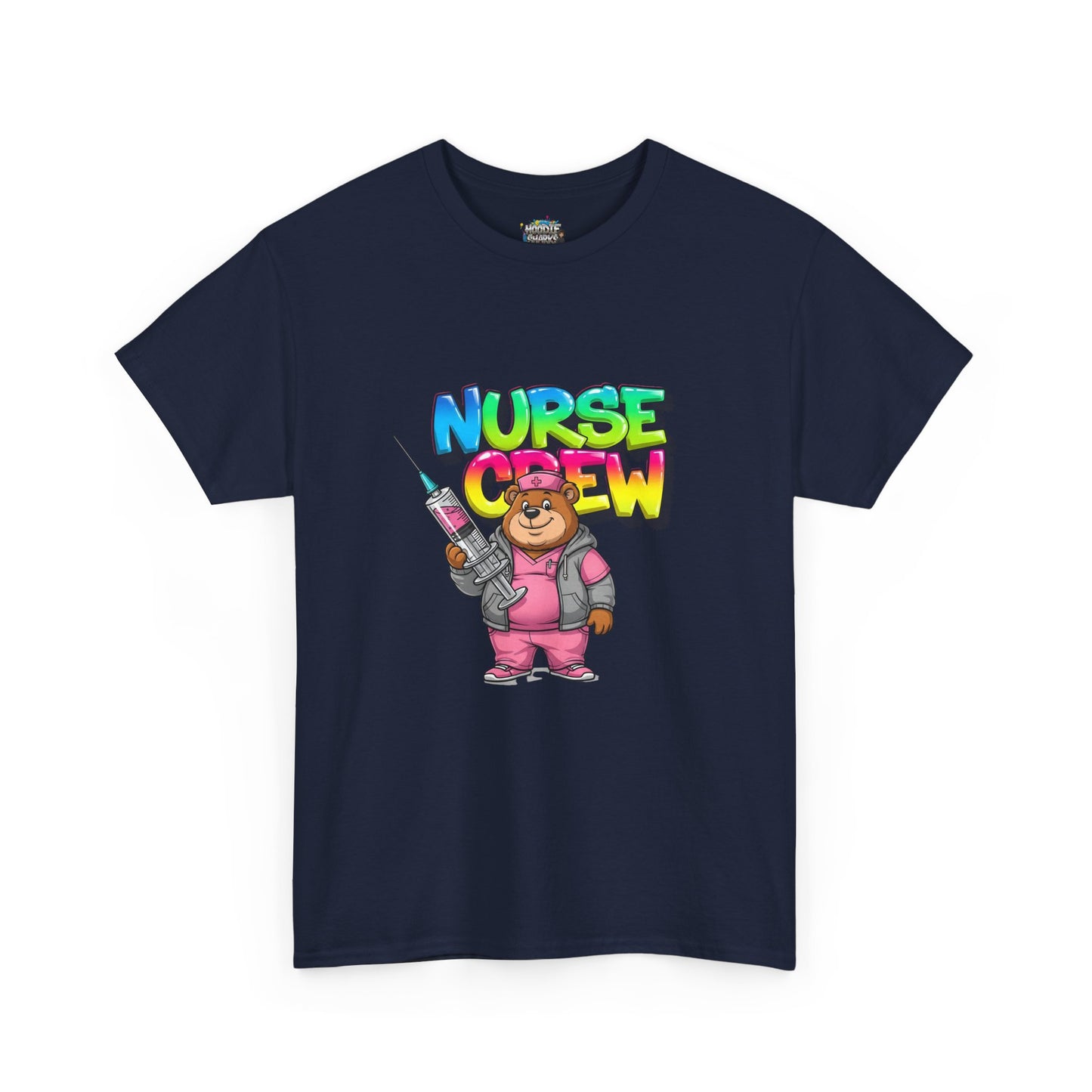 Nurse Crew T-Shirt — Cute Cartoon Nurse Bear Graphic Tee