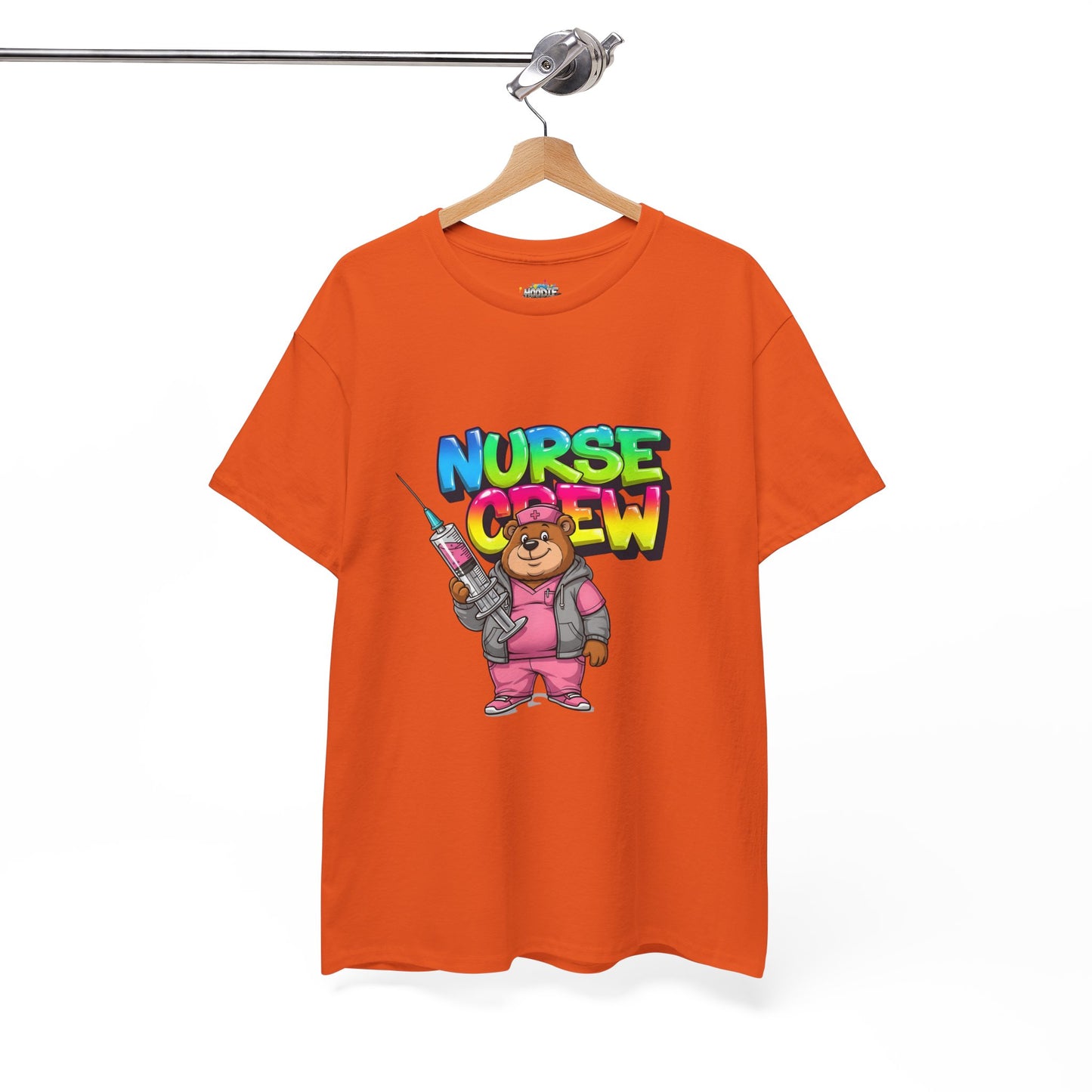 Nurse Crew T-Shirt — Cute Cartoon Nurse Bear Graphic Tee