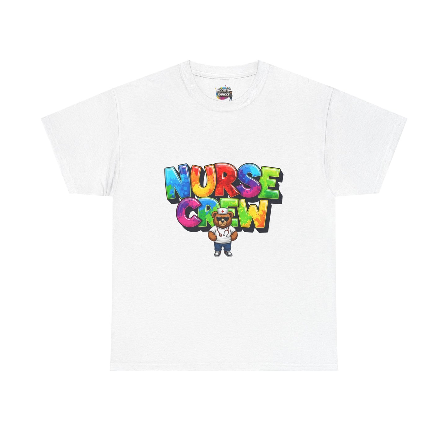 Nurse Crew Graphic Tee — Colorful Cartoon Nurse Appreciation Shirt