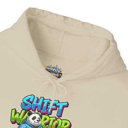 Unisex Shift Warrior Nurse Hoodie — Cute Sleeping Panda Crew
