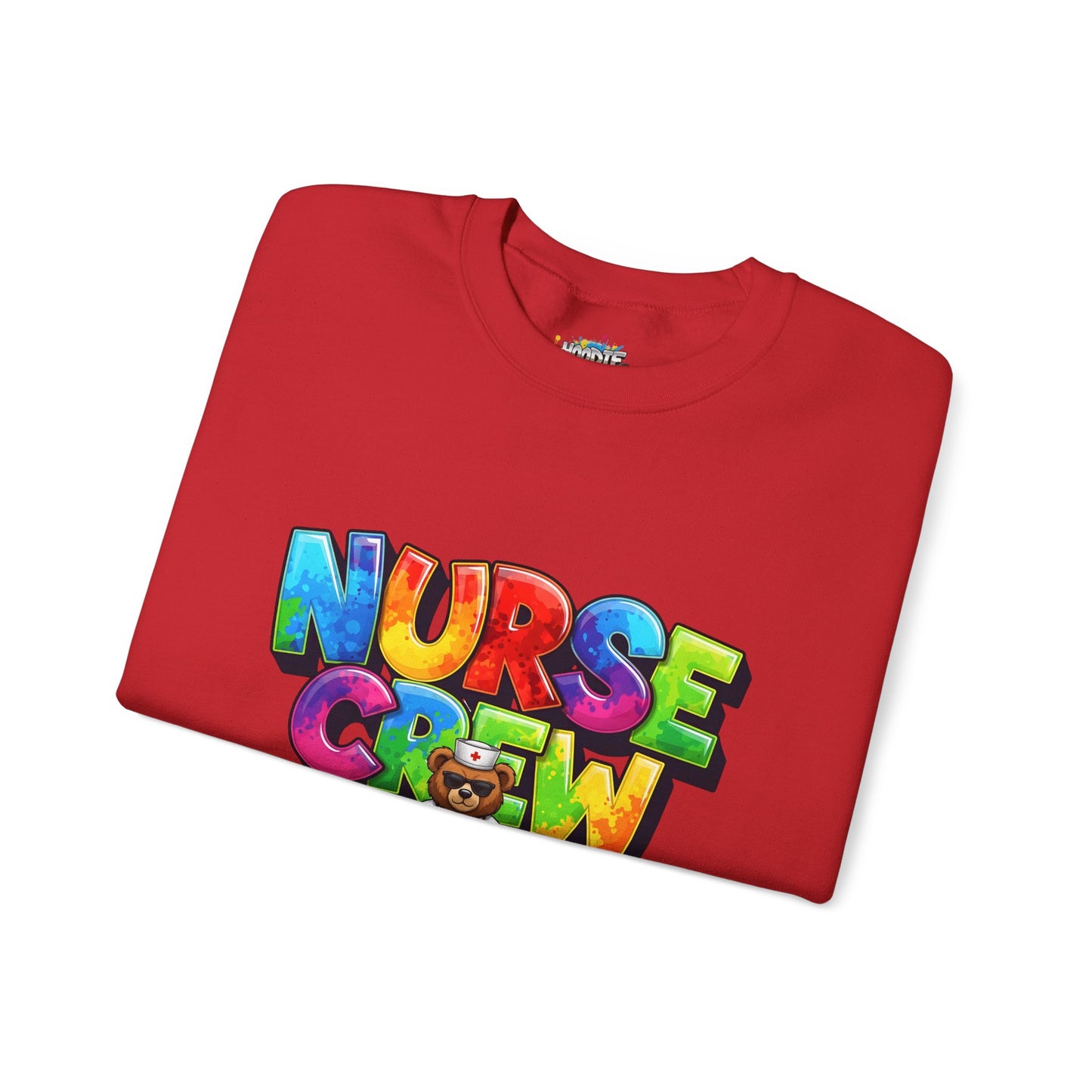 Nurse Crew Sweatshirt — 'NURSE CREW' Graphic Pullover for Healthcare Professionals