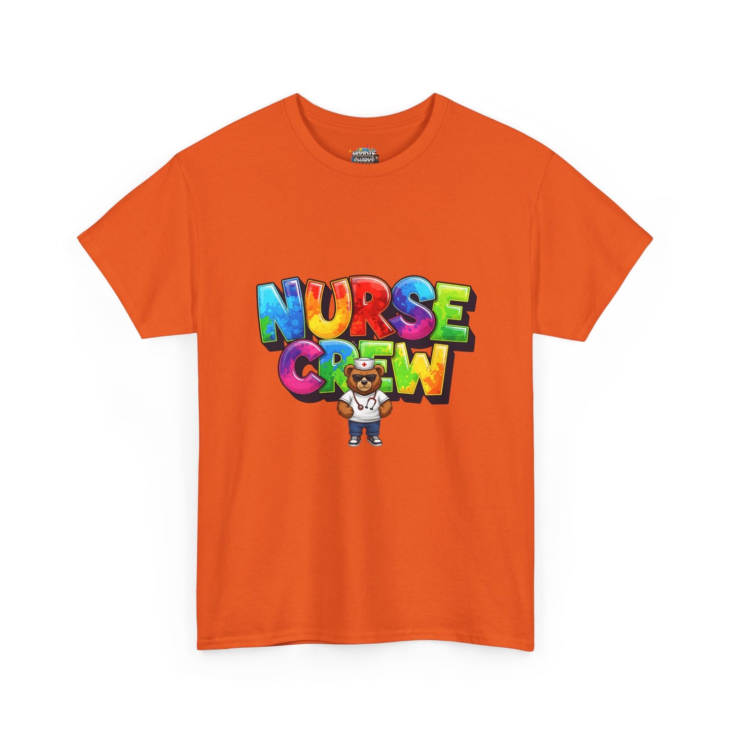 Nurse Crew Graphic Tee — Colorful Cartoon Nurse Appreciation Shirt
