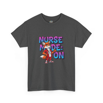 Nurse Mode On T‑Shirt — Cute Fox Nurse Graphic Tee for Nurses & Nursing Students