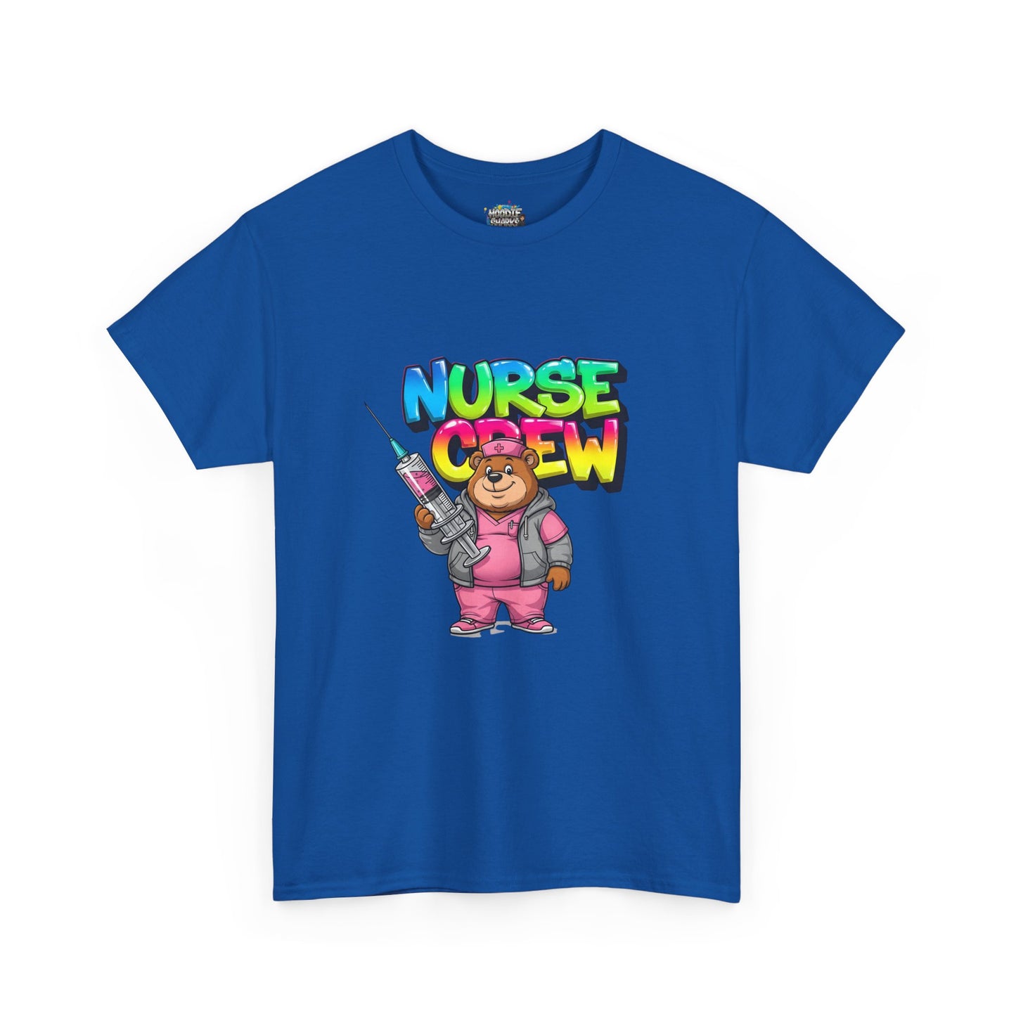 Nurse Crew T-Shirt — Cute Cartoon Nurse Bear Graphic Tee