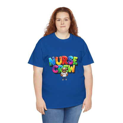 Nurse Crew Graphic Tee — Colorful Cartoon Nurse Appreciation Shirt