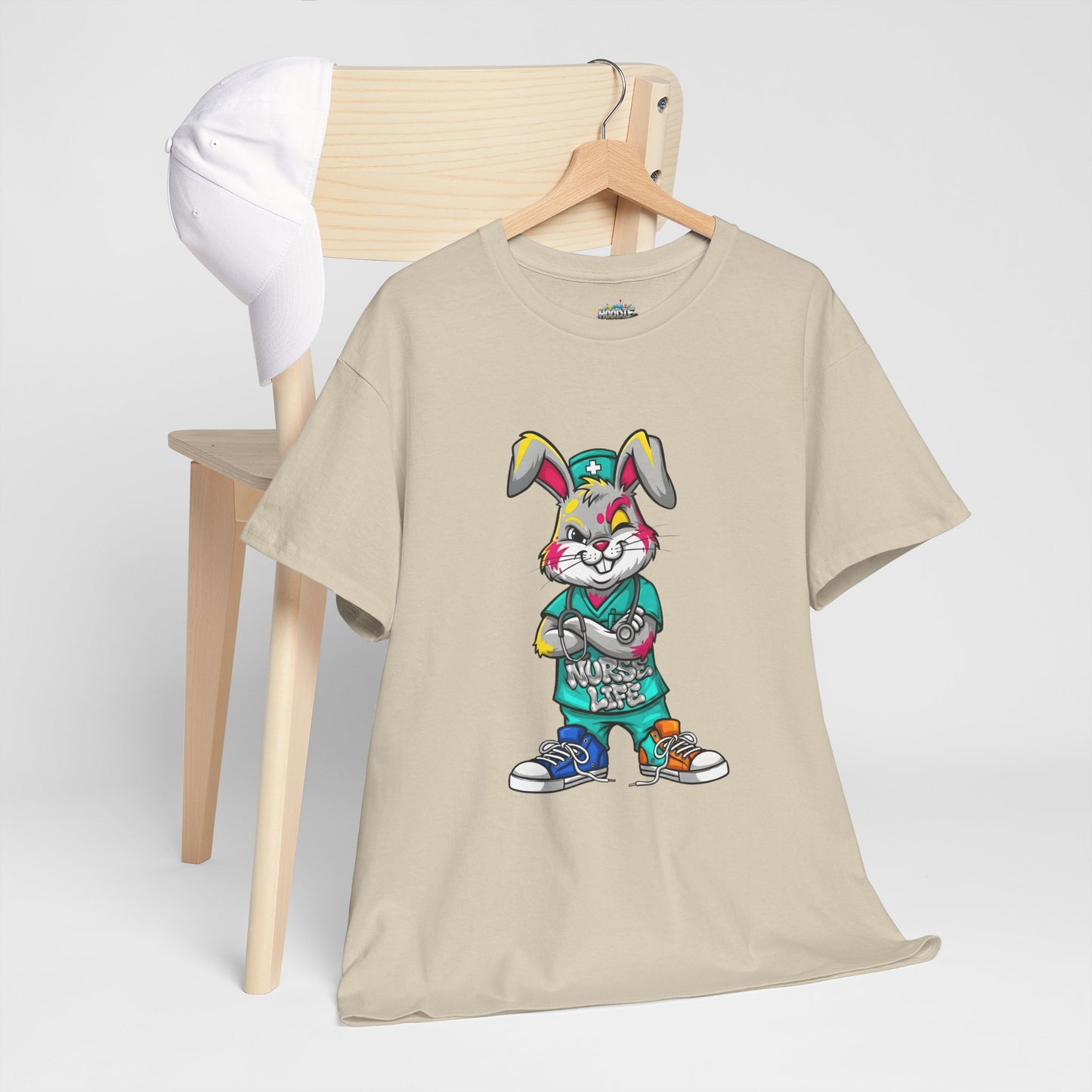 Easter Street Bunny T‑Shirt — Cool Graphic Bunny with "Always Be Kind" Tee
