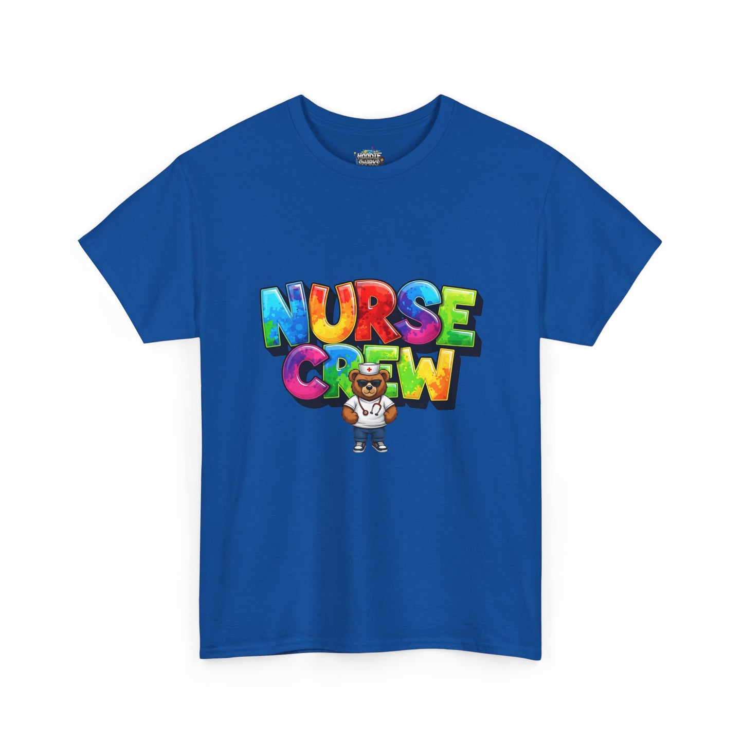 Nurse Crew Graphic Tee — Colorful Cartoon Nurse Appreciation Shirt