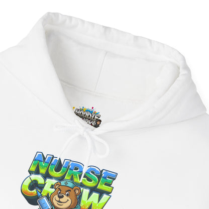 Unisex Nurse Crew Hoodie — Cute Bear Nurse Graphic Pullover
