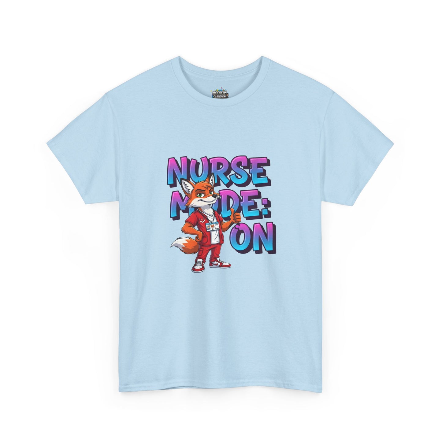 Nurse Mode On T‑Shirt — Cute Fox Nurse Graphic Tee for Nurses & Nursing Students