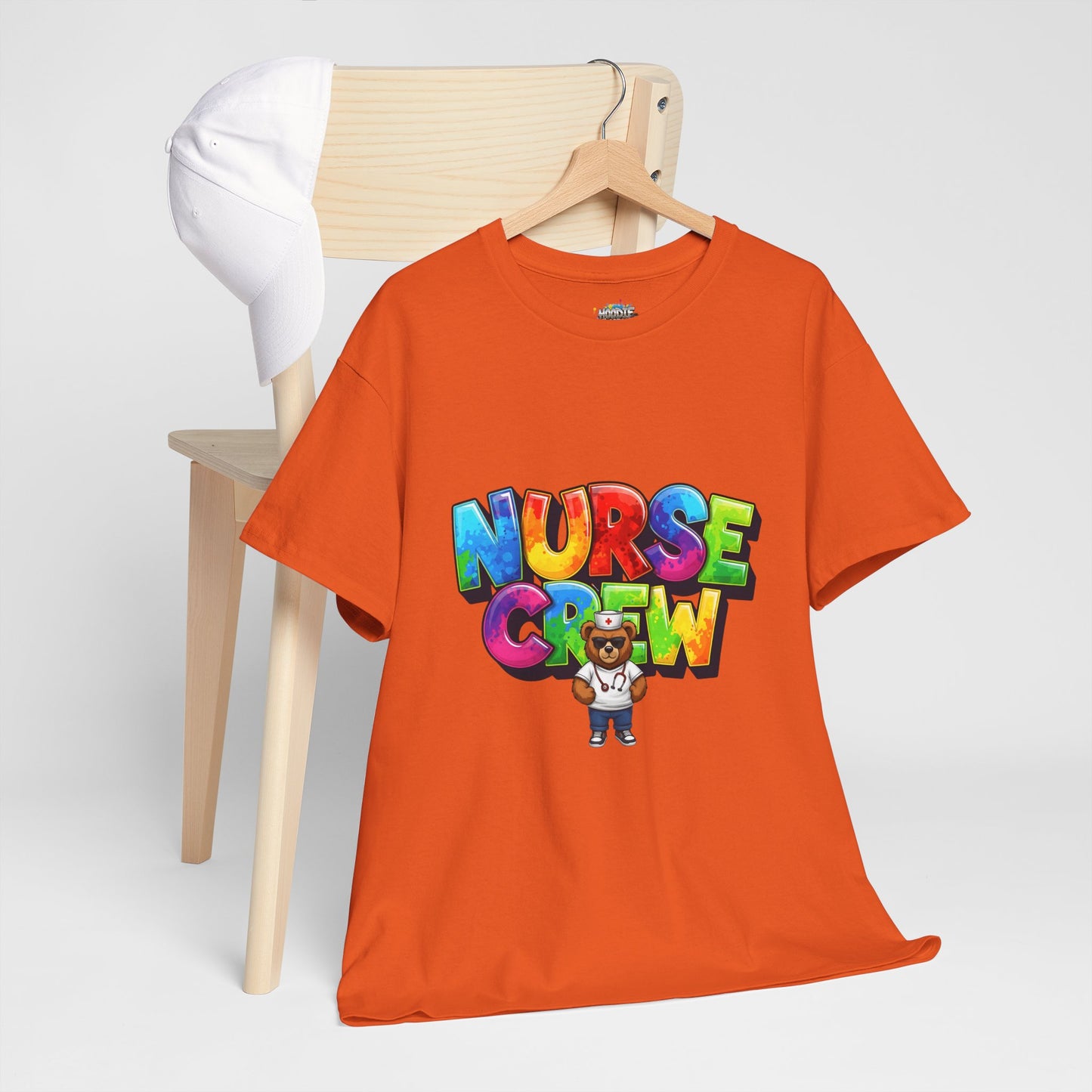 Nurse Crew Graphic Tee — Colorful Cartoon Nurse Appreciation Shirt