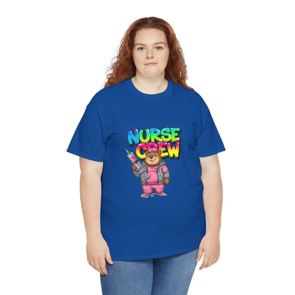Nurse Crew T-Shirt — Cute Cartoon Nurse Bear Graphic Tee