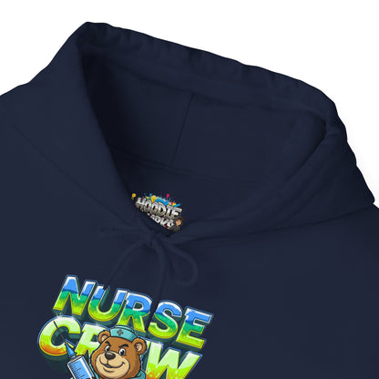 Unisex Nurse Crew Hoodie — Cute Bear Nurse Graphic Pullover