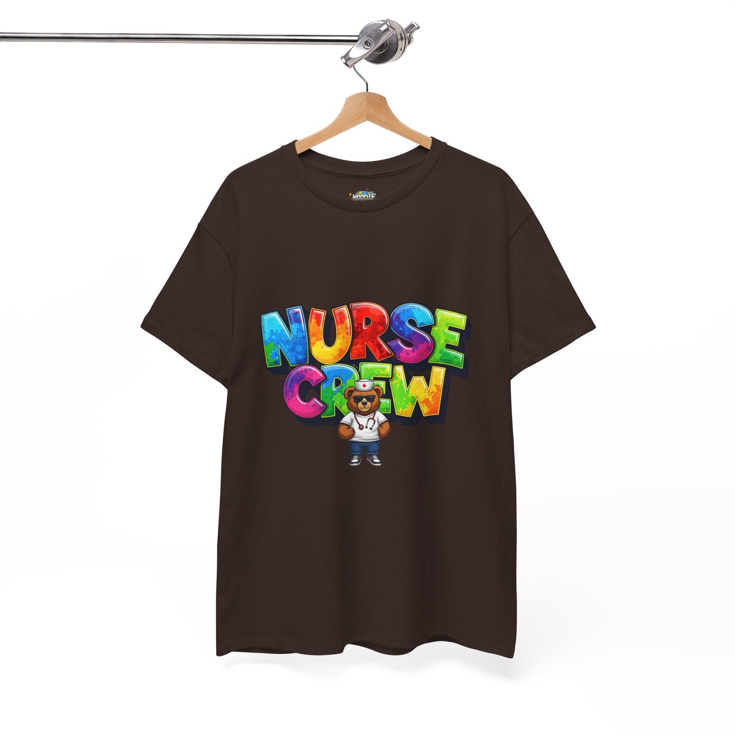 Nurse Crew Graphic Tee — Colorful Cartoon Nurse Appreciation Shirt
