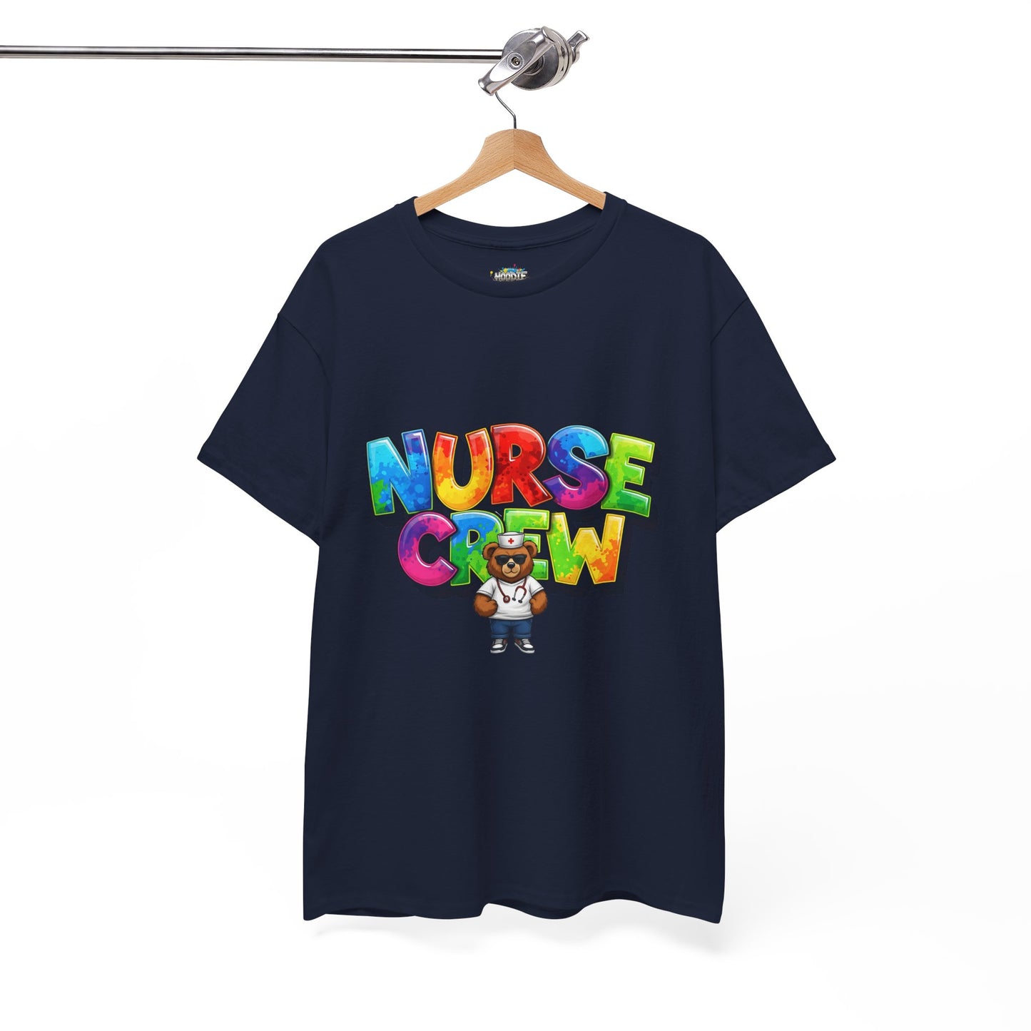 Nurse Crew Graphic Tee — Colorful Cartoon Nurse Appreciation Shirt