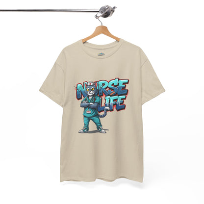 Unisex Nurse Life Graphic Tee — Cool Cartoon Nurse Design
