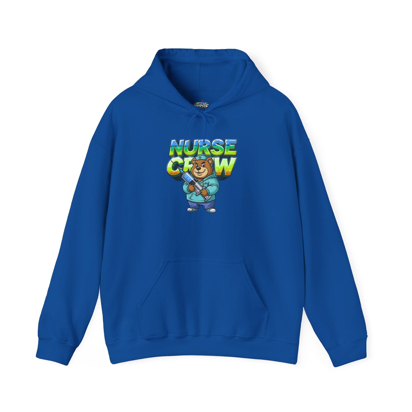 Unisex Nurse Crew Hoodie — Cute Bear Nurse Graphic Pullover