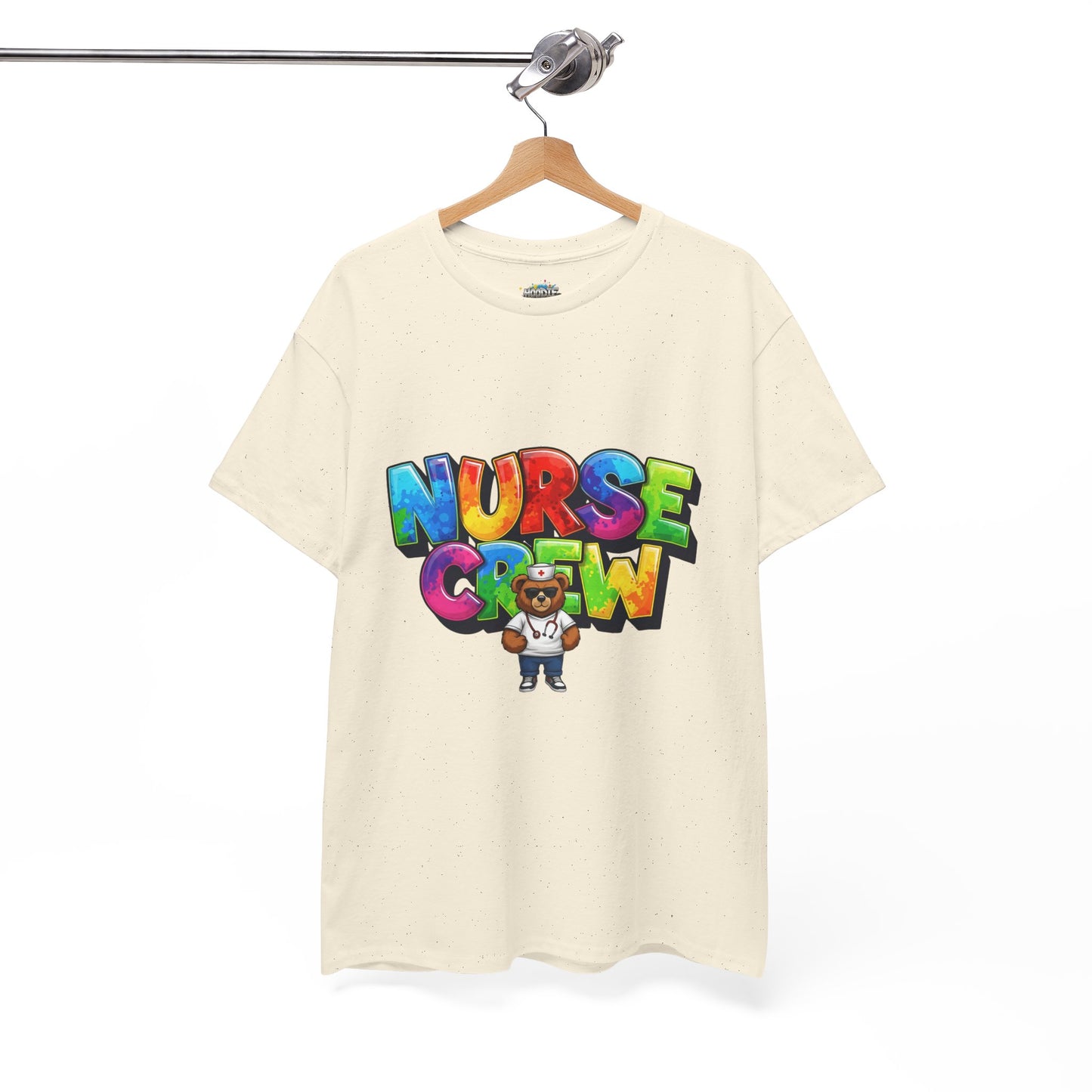 Nurse Crew Graphic Tee — Colorful Cartoon Nurse Appreciation Shirt