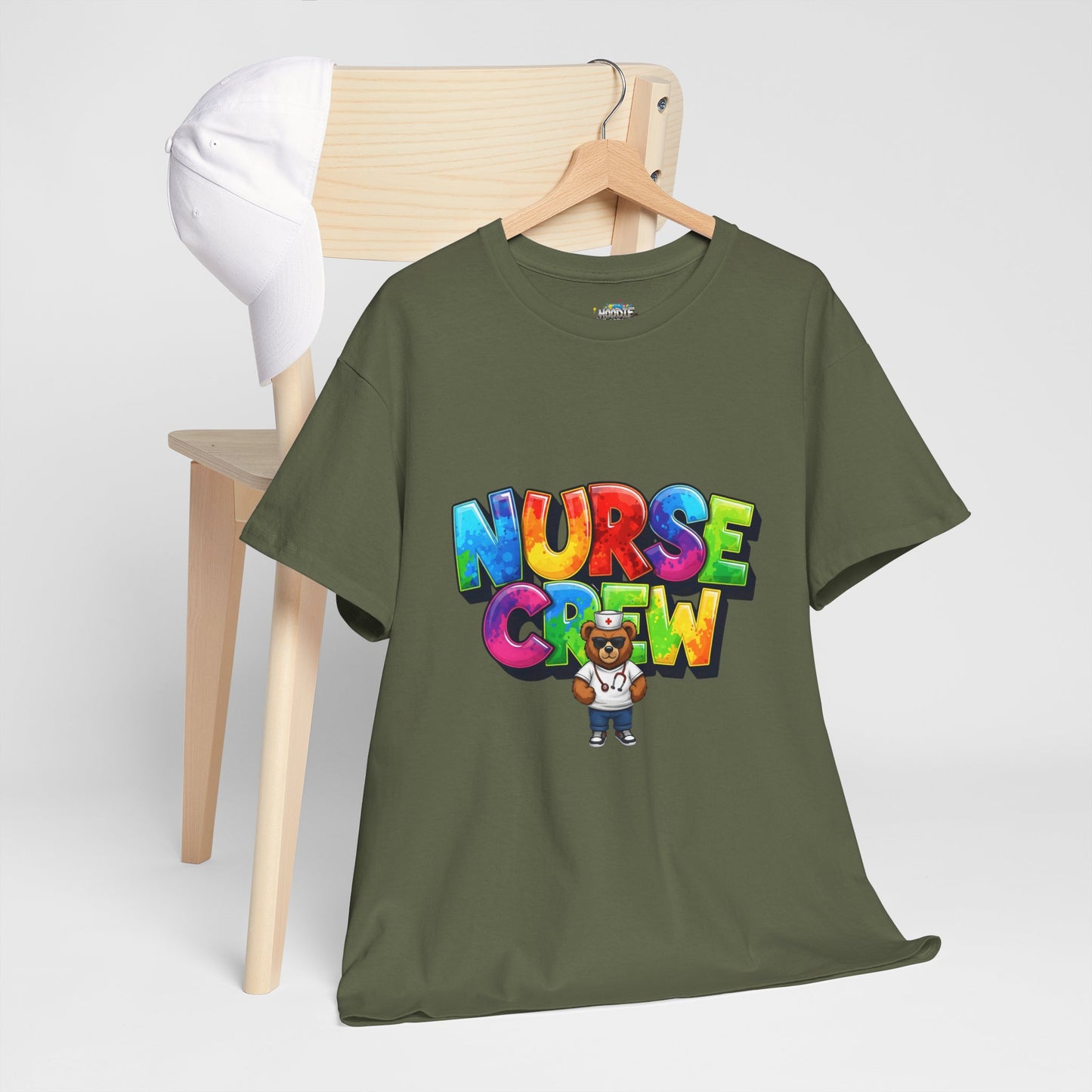 Nurse Crew Graphic Tee — Colorful Cartoon Nurse Appreciation Shirt