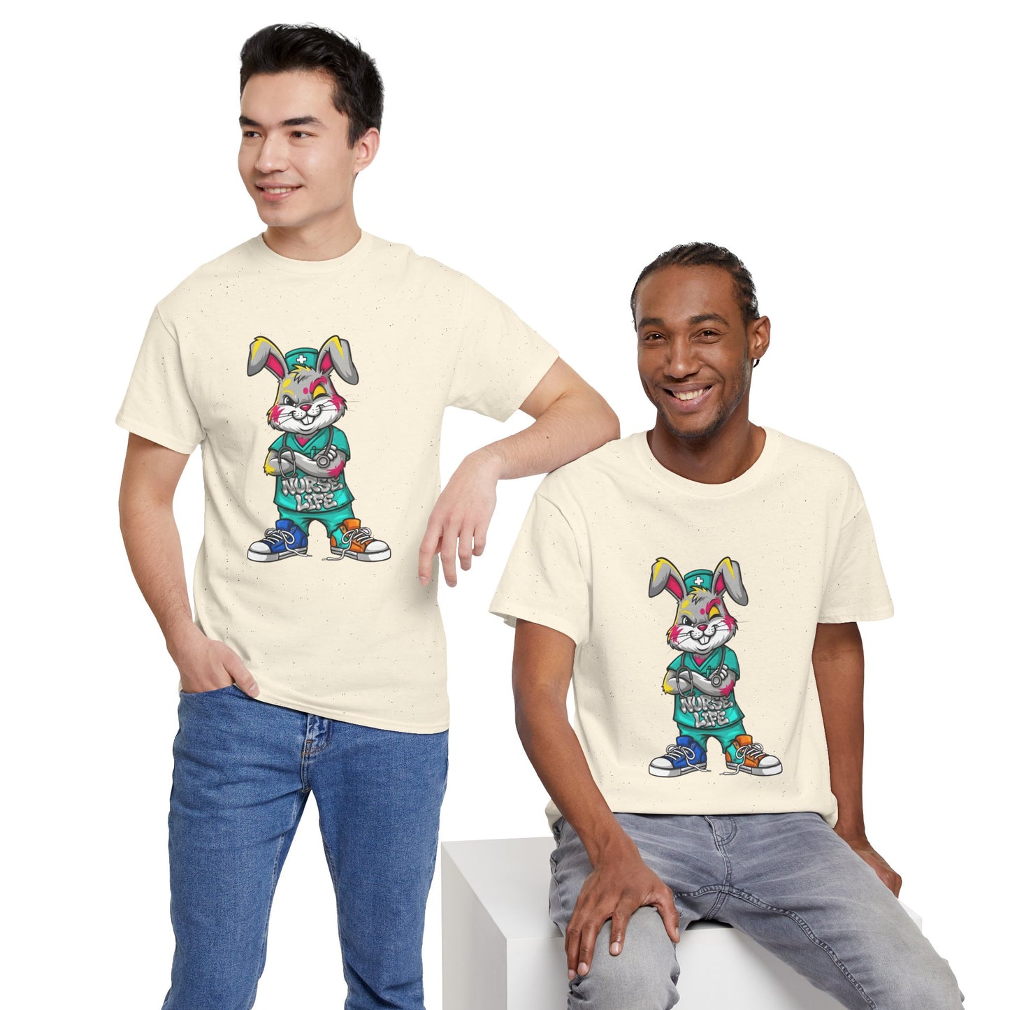 Easter Street Bunny T‑Shirt — Cool Graphic Bunny with "Always Be Kind" Tee