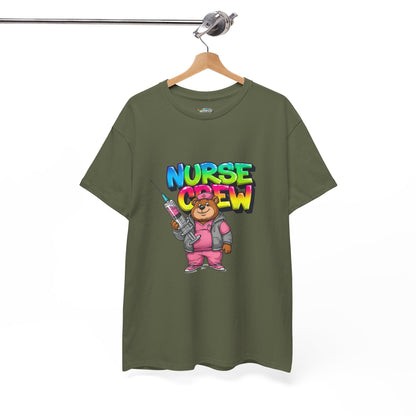Nurse Crew T-Shirt — Cute Cartoon Nurse Bear Graphic Tee