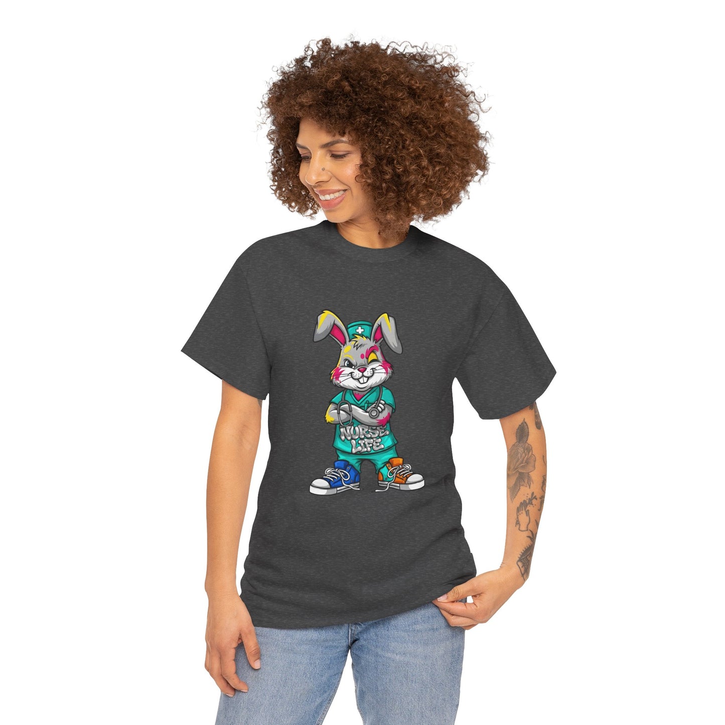 Easter Street Bunny T‑Shirt — Cool Graphic Bunny with "Always Be Kind" Tee