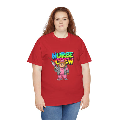 Nurse Crew T-Shirt — Cute Cartoon Nurse Bear Graphic Tee