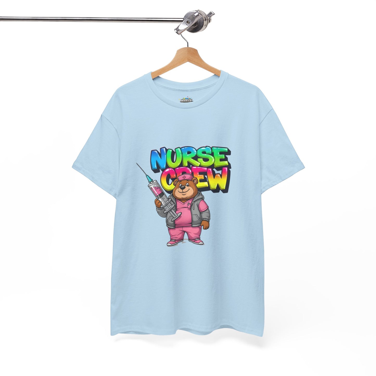 Nurse Crew T-Shirt — Cute Cartoon Nurse Bear Graphic Tee