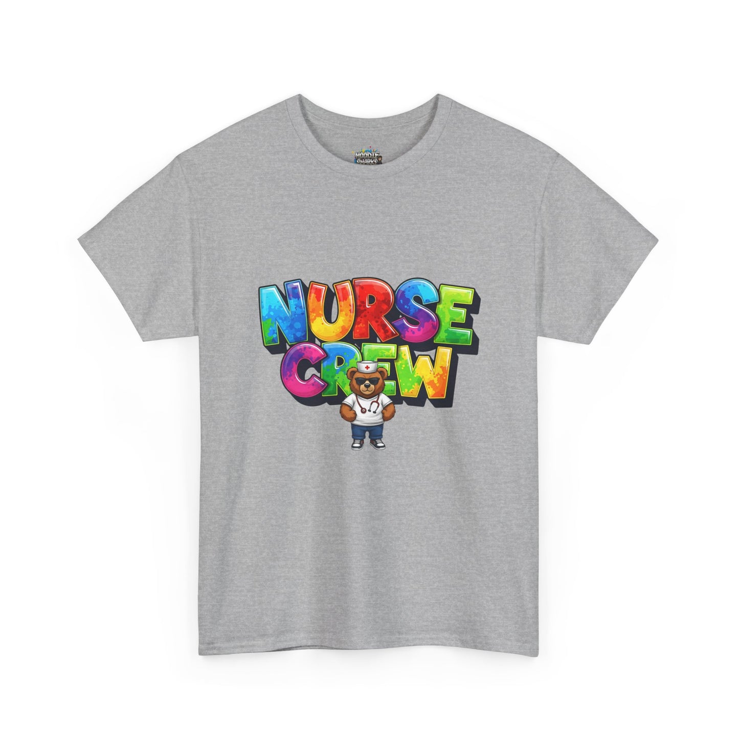 Nurse Crew Graphic Tee — Colorful Cartoon Nurse Appreciation Shirt