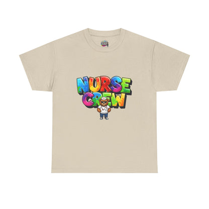 Nurse Crew Graphic Tee — Colorful Cartoon Nurse Appreciation Shirt