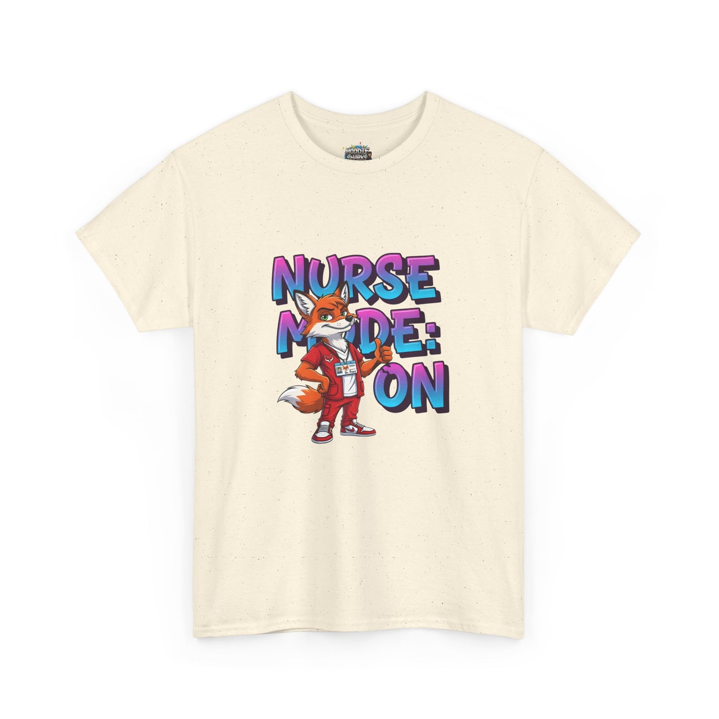 Nurse Mode On T‑Shirt — Cute Fox Nurse Graphic Tee for Nurses & Nursing Students
