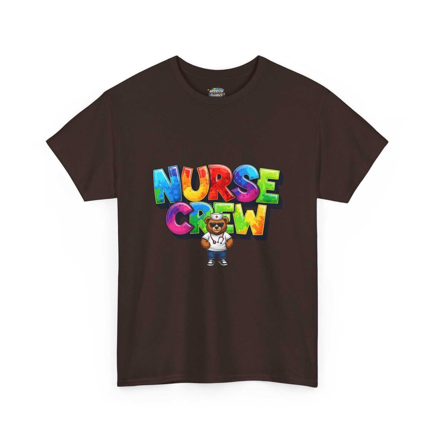 Nurse Crew Graphic Tee — Colorful Cartoon Nurse Appreciation Shirt