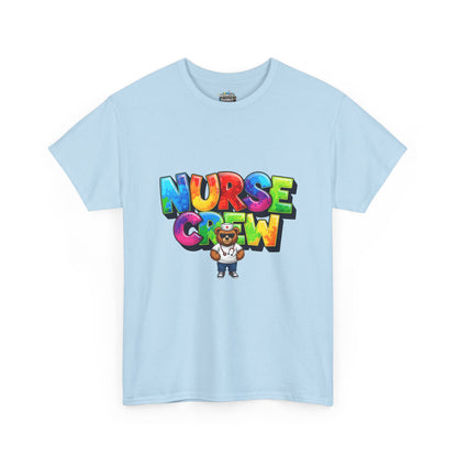 Nurse Crew Graphic Tee — Colorful Cartoon Nurse Appreciation Shirt