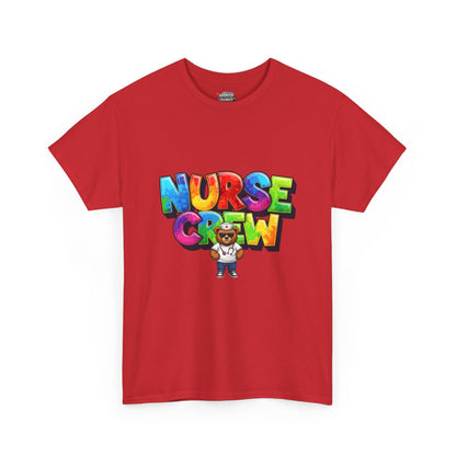 Nurse Crew Graphic Tee — Colorful Cartoon Nurse Appreciation Shirt