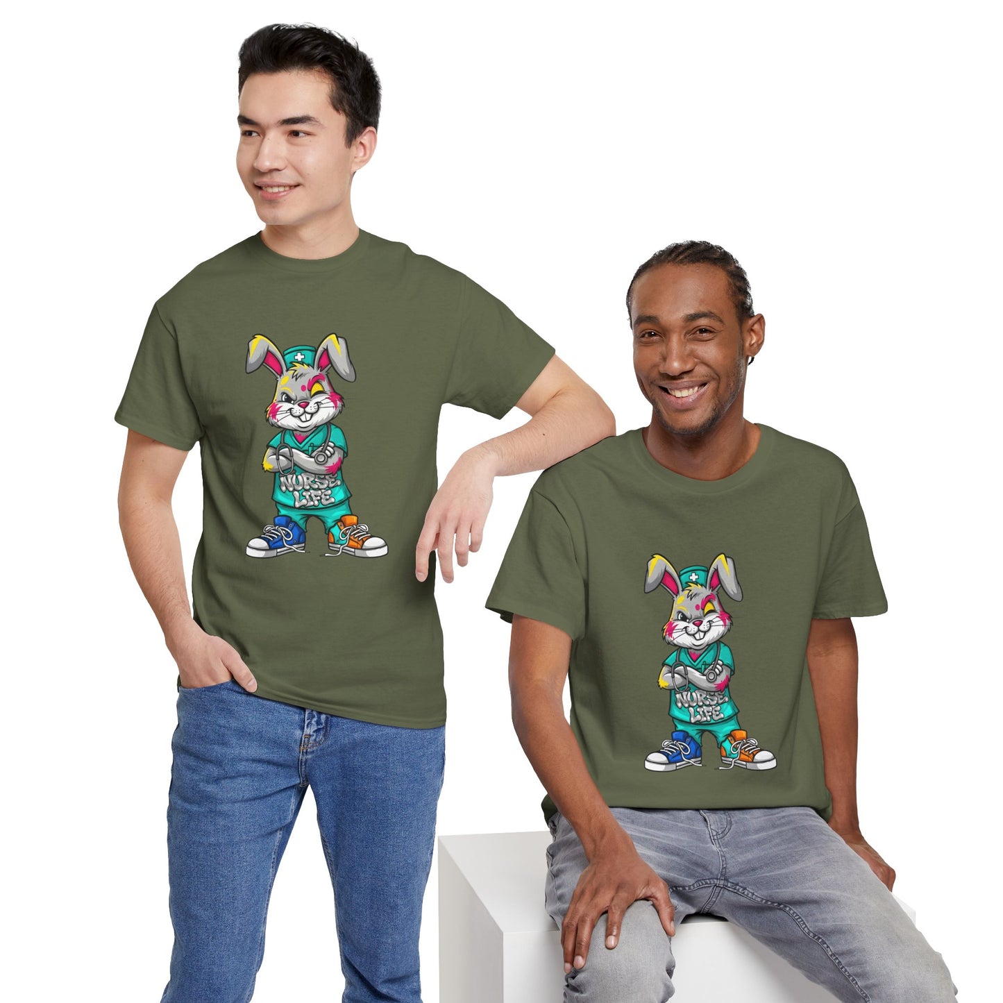 Easter Street Bunny T‑Shirt — Cool Graphic Bunny with "Always Be Kind" Tee