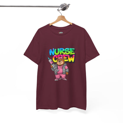 Nurse Crew T-Shirt — Cute Cartoon Nurse Bear Graphic Tee