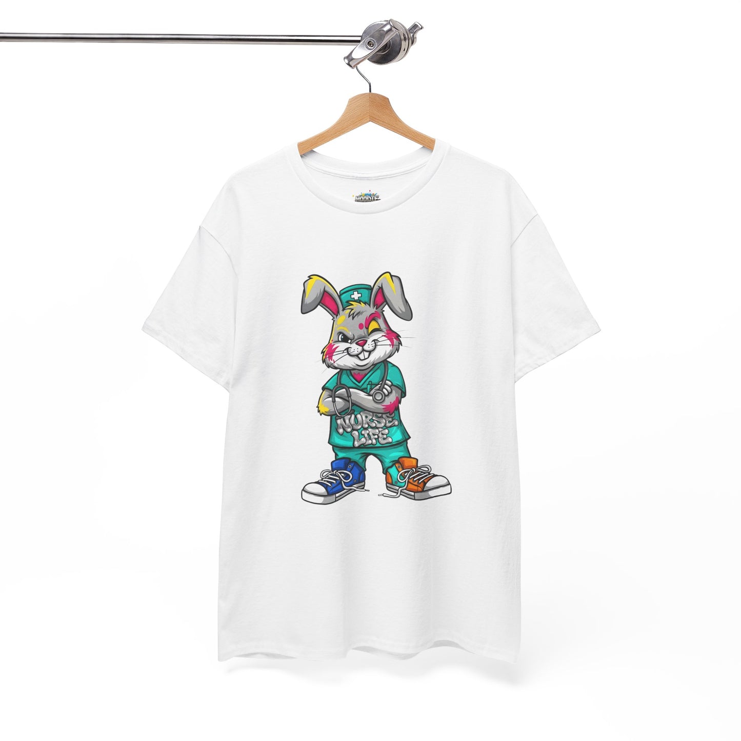 Easter Street Bunny T‑Shirt — Cool Graphic Bunny with "Always Be Kind" Tee