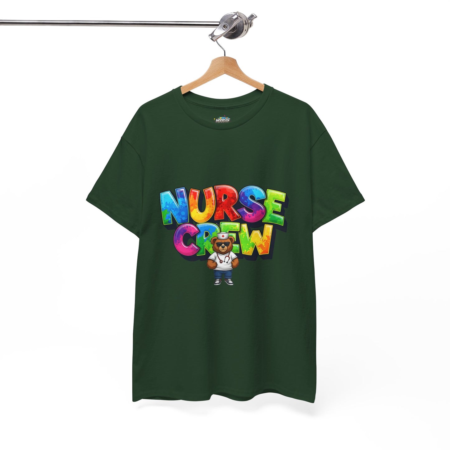 Nurse Crew Graphic Tee — Colorful Cartoon Nurse Appreciation Shirt
